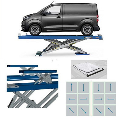 Подъемник ножничный, г/п 4,2 т, Ravaglioli RAV640N.6.55ISI