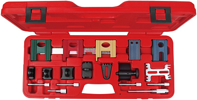T75638 Набор фиксаторов распредвала и маховика ДВС, 19 предм.